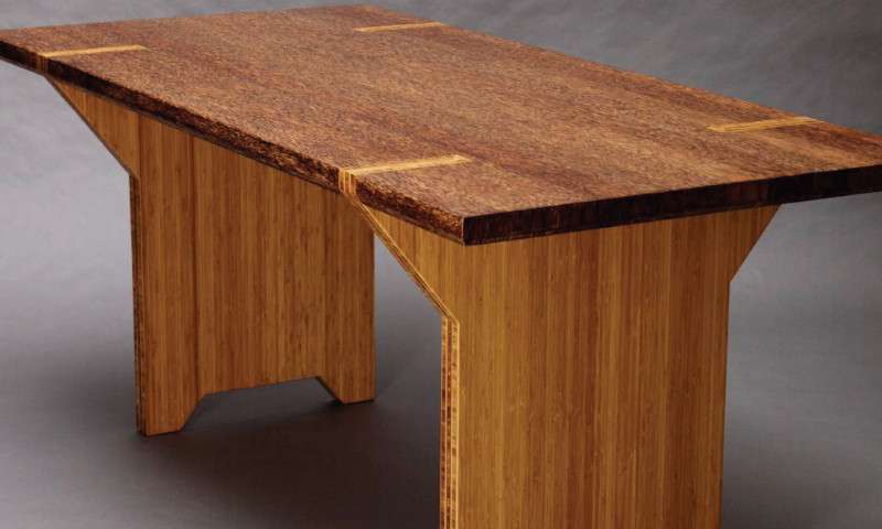 Stool featuring Durapalm flat grain and Plyboo edge grain