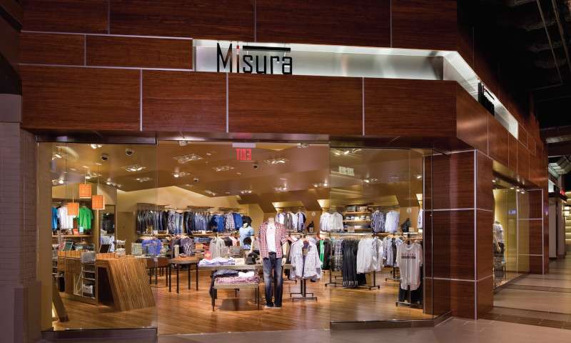 Retail space featuring Strand bamboo plywood and Plyboo Neapolitan