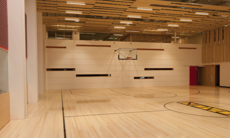 Basketball Court at Novo Construction featuring PlybooSport